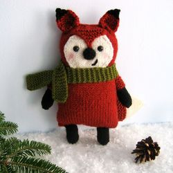 amigurumi knit little fox pattern digital download