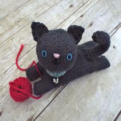 amigurumi knit kitten pattern digital download