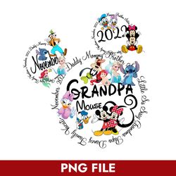November 2022 Grandpa Mouse Png, Disney Family Vacation Png, Disney Png Digital File