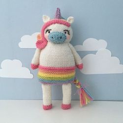 amigurumi knit unicorn pattern digital download