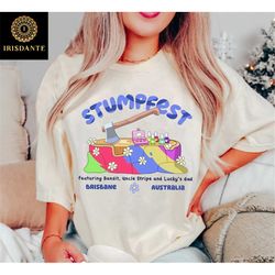 Bluey - StumpFest - Brisbane Comfort Colors Shirt, Bluey StumpFest Brisbane Memes T-shirt, Gift For Mom, Bluey Memes Clo