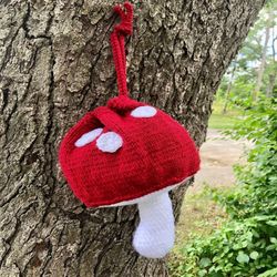 amigurumi knit mushroom purse pattern digital download