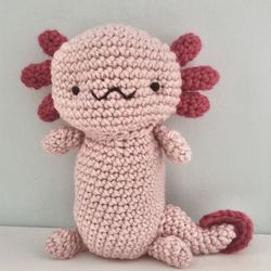 amigurumi crochet axolotl pattern digital download