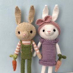 amigurumi knit little bunny patterns digital download