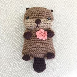 amigurumi crochet sea otter pattern digital download