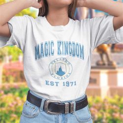 magic kingdom college style t-shirt