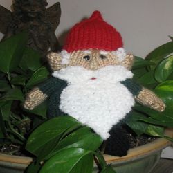 sale - amigurumi knit garden gnome pattern digital download