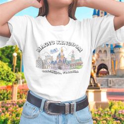 magic kingdom skyline t-shirt