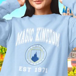 magic kingdom college style sweatshirt