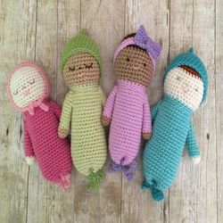 amigurumi crochet baby doll patterns digital download