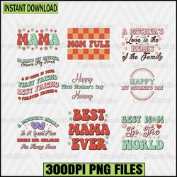 retro mother's day sublimation design png,mother's day sublimation bundle png,mother's day bundle png, mother's day png,