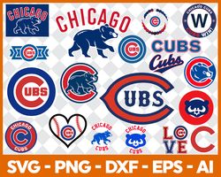 chicago cubs svg bundle, chicago cubs logo svg bundle, mlb team logo dxf svg png eps