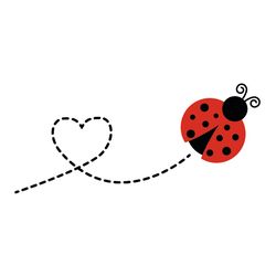 ladybug svg, png, jpg files. ladybug with path. digital download.