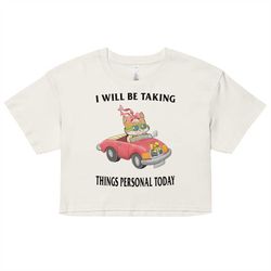 Taking It Personal Womens Crop Top