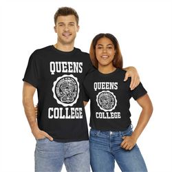 queens college  unisex heavy cotton tee