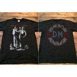 1990 Depeche Mode World Violation Tour Unisex Black T-Shirt, Vtg 90s Depeche Mode Violator US Tour Shirt, DM Rock Band C
