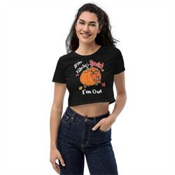 Spooky Vibe Organic Crop Top