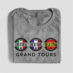 grand tours -cycling t-shirt,tour de france, giro d'italia cycling road bike bicycle t-shirt, bike lover, cycling gift,