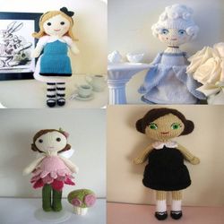 knit doll pattern bundle digital download