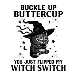 buttercup witch switch svg, halloween svg, buckle up svg, flipped svg, buttercup svg, grumpy cat svg