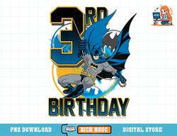 kids dc comics batman 3rd birthday action shot t-shirt copy png