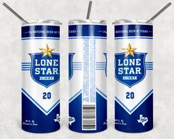 lone star light can tumbler png, lone star light can 20oz skinny sublimation designs png, drinks tumbler png