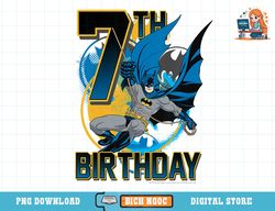 kids dc comics batman 7th birthday action shot t-shirt copy png