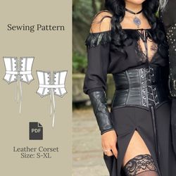 Cottagecore Corset Sewing Pattern PDF 34A-34D - Inspire Uplift