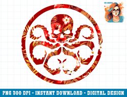 marvel hydra logo floral print graphic png, sublimation png, sublimation.pngmarvel hydra logo floral print graphic png,