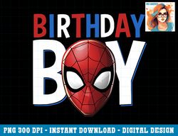 marvel spider-man birthday boy png, sublimation copy