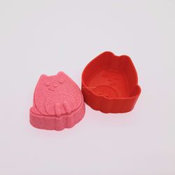 cat bath bomb mold stl file for 3d printing