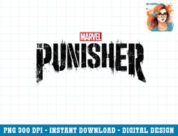 Marvel The Punisher Black Title Logo Graphic png, sublimation png, sublimation copy