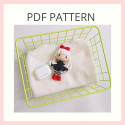 little halloween small doll crochet pattern. pdf file. amigurumi pattern.