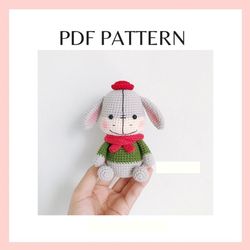 little donkey crochet pattern. amigurumi crochet pattern. pdf file.