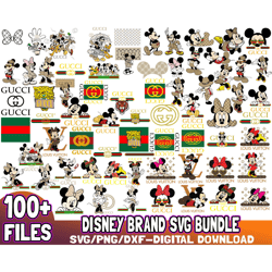 100 files disney gucci bundle svg