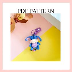 tiny donkey crochet pattern. amigurumi crochet pattern. pdf file.