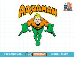 dc comics aquaman vintage portrait logo t-shirt copy png