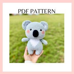 chuky koala crochet pattern. amigurumi crochet pattern. koala plushie. koala. pdf file.