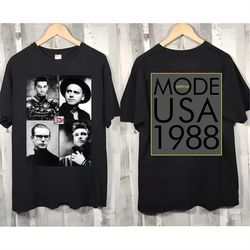 Best Shirt Depeche Mode USA Tour 1988 Concert Tshirt Size Usa S to 5XL Heavy Cotton Limited Edition 2 side, Gift For Fan