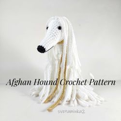 afghan hound crochet dog pattern sighthound crochet amigurumi tutorial