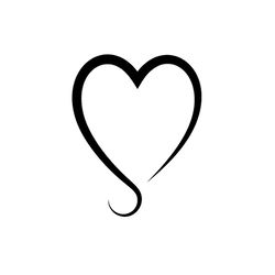 heart outline svg, png, jpg files. digital download