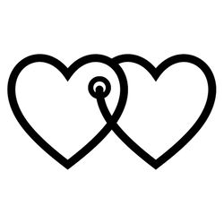 heart outline svg, png, jpg files. digital download