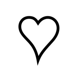 heart outline svg, png, jpg files. digital download