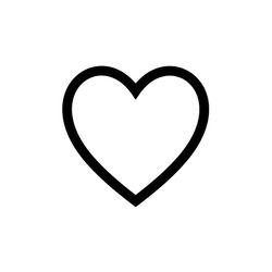 heart outline svg, png, jpg files. digital download