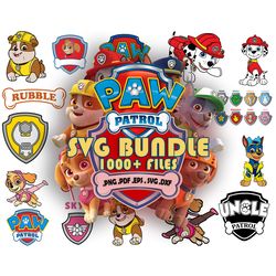 1000 files paw patrol svg bundle