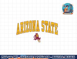 arizona state sun devils arch over mascot  png, sublimation copy
