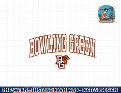 bowling green falcons arch over logo officially licensed  png, sublimation copy