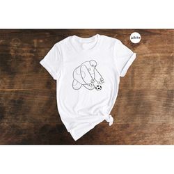 baymax football soccer shirt, big hero six shirt, chubby baymax tee, disney team player shirt, birthday boy gift