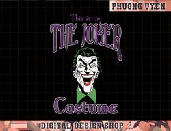 dc comics this is my the joker costume text  png, sublimate