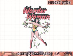 dc comics wonder woman christmas lights wonder stance  png, sublimate